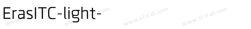 ErasITC-light字体转换