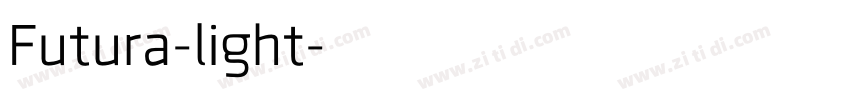 Futura-light字体转换