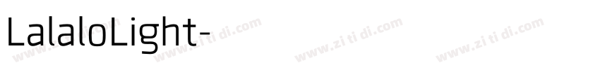 LalaloLight字体转换