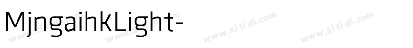 MjngaihkLight字体转换