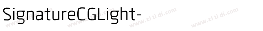 SignatureCGLight字体转换