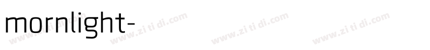 mornlight字体转换