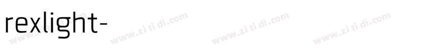 rexlight字体转换
