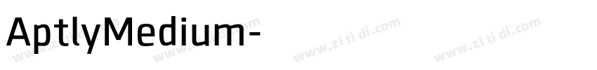 AptlyMedium字体转换