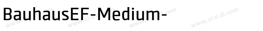 BauhausEF-Medium字体转换