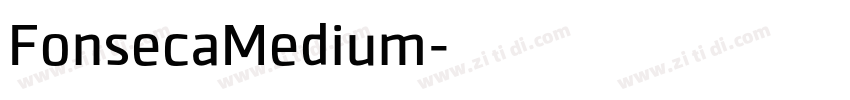 FonsecaMedium字体转换