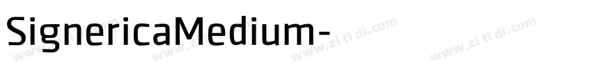 SignericaMedium字体转换