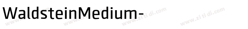 WaldsteinMedium字体转换