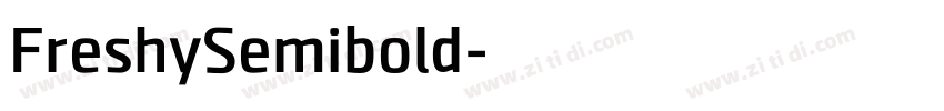 FreshySemibold字体转换