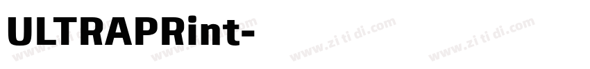 ULTRAPRint字体转换