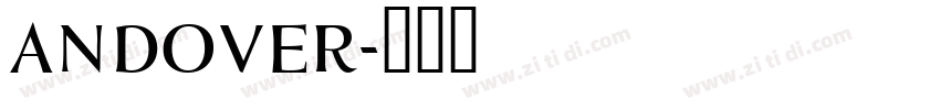 ANDOVER字体转换
