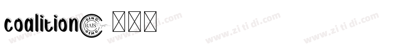 coalition字体转换