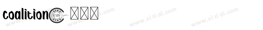 coalition字体转换