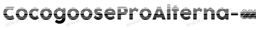 CocogooseProAlterna字体转换