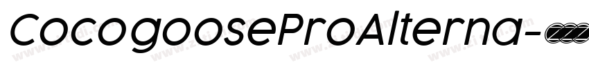 CocogooseProAlterna字体转换