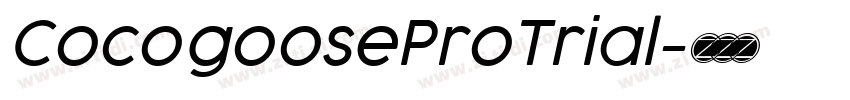 CocogooseProTrial字体转换