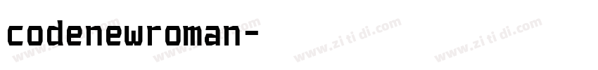 codenewroman字体转换