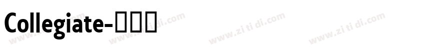 Collegiate字体转换