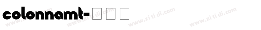 colonnamt字体转换