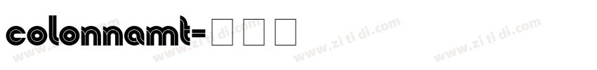colonnamt字体转换