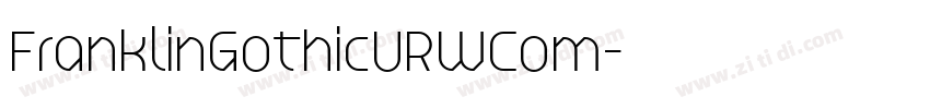 FranklinGothicURWCom字体转换