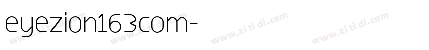 eyezion163com字体转换