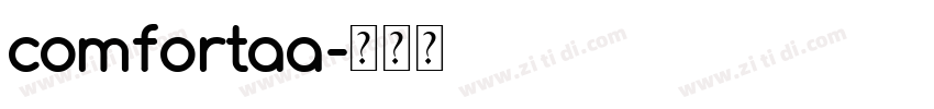 comfortaa字体转换