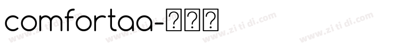 comfortaa字体转换
