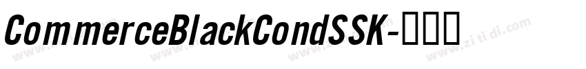 CommerceBlackCondSSK字体转换