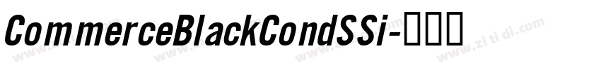 CommerceBlackCondSSi字体转换