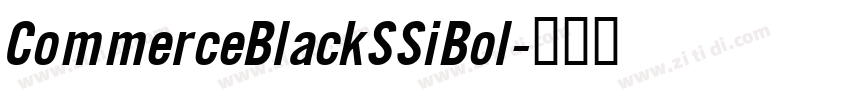 CommerceBlackSSiBol字体转换