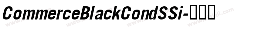 CommerceBlackCondSSi字体转换