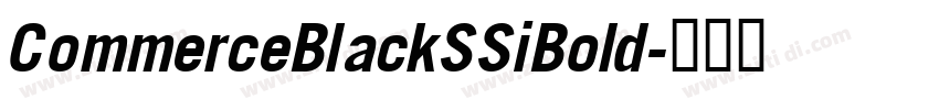 CommerceBlackSSiBold字体转换