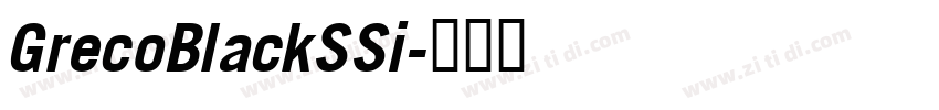 GrecoBlackSSi字体转换