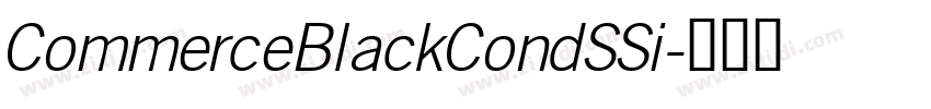 CommerceBlackCondSSi字体转换