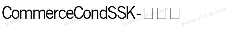 CommerceCondSSK字体转换