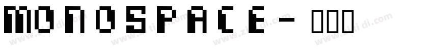 monospace字体转换