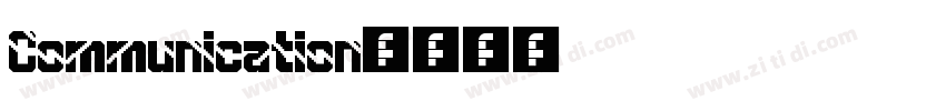 Communication字体转换