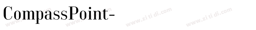 CompassPoint字体转换
