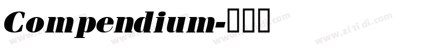 Compendium字体转换