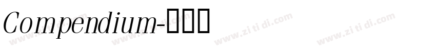 Compendium字体转换