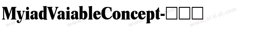 MyiadVaiableConcept字体转换