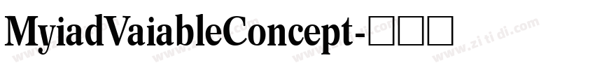 MyiadVaiableConcept字体转换