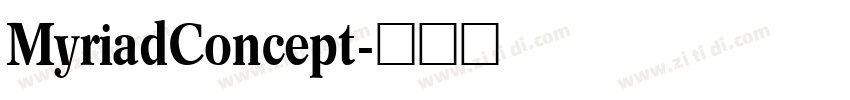 MyriadConcept字体转换