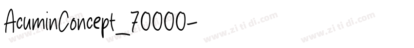 AcuminConcept_70000字体转换