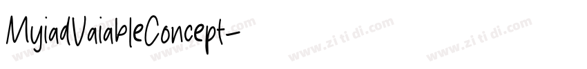 MyiadVaiableConcept字体转换