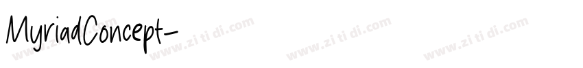 MyriadConcept字体转换