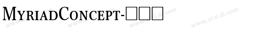 MyriadConcept字体转换