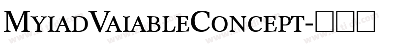 MyiadVaiableConcept字体转换