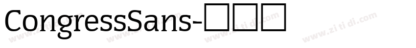 CongressSans字体转换 CongressSans字体转换